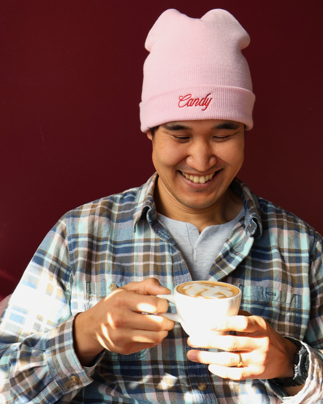 Cotton Candy Jeweled Beanie