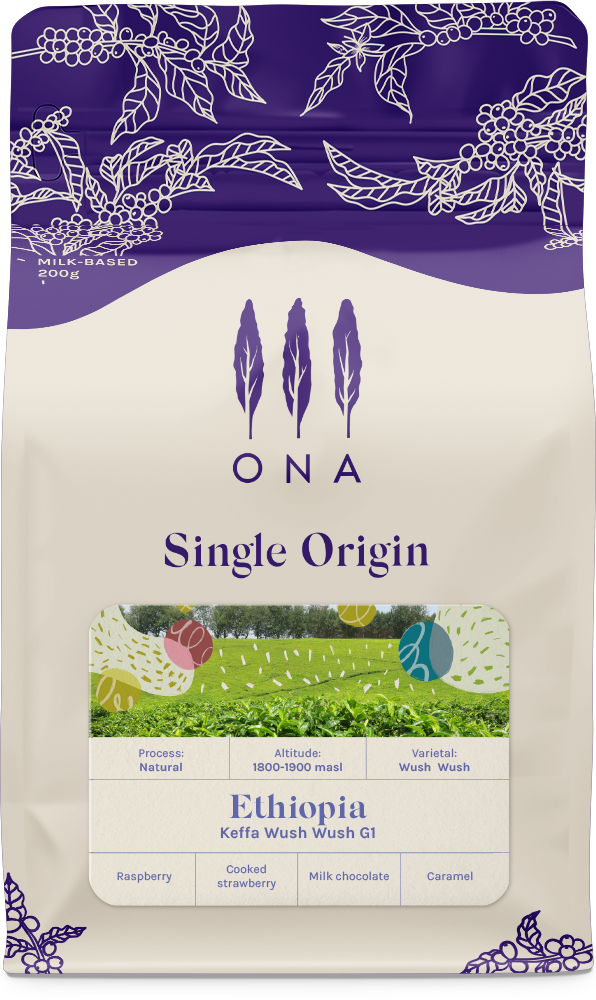 Keffa Ethiopia Keffa Wush Wush, Natural – ONA Coffee