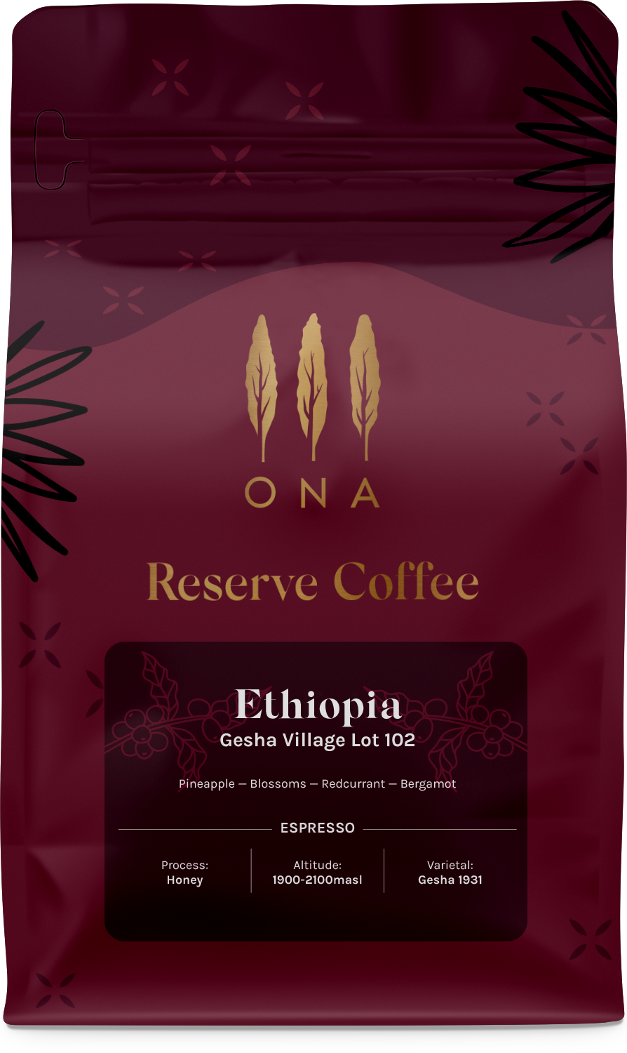 Ethiopia, Gesha Village Lot 102, Geisha, Honey