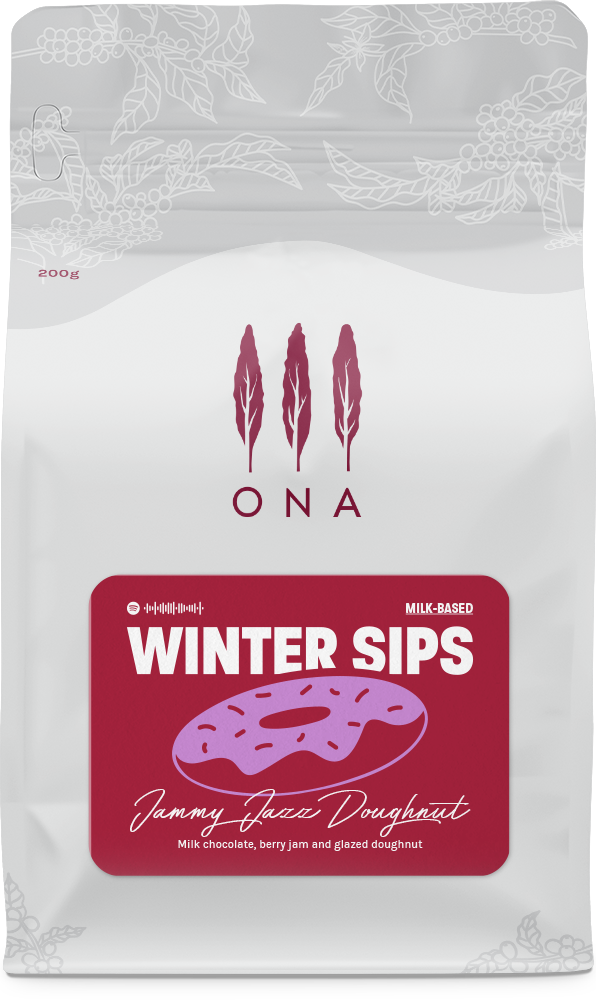 Winter Sips Jammy Jazzy Doughnut