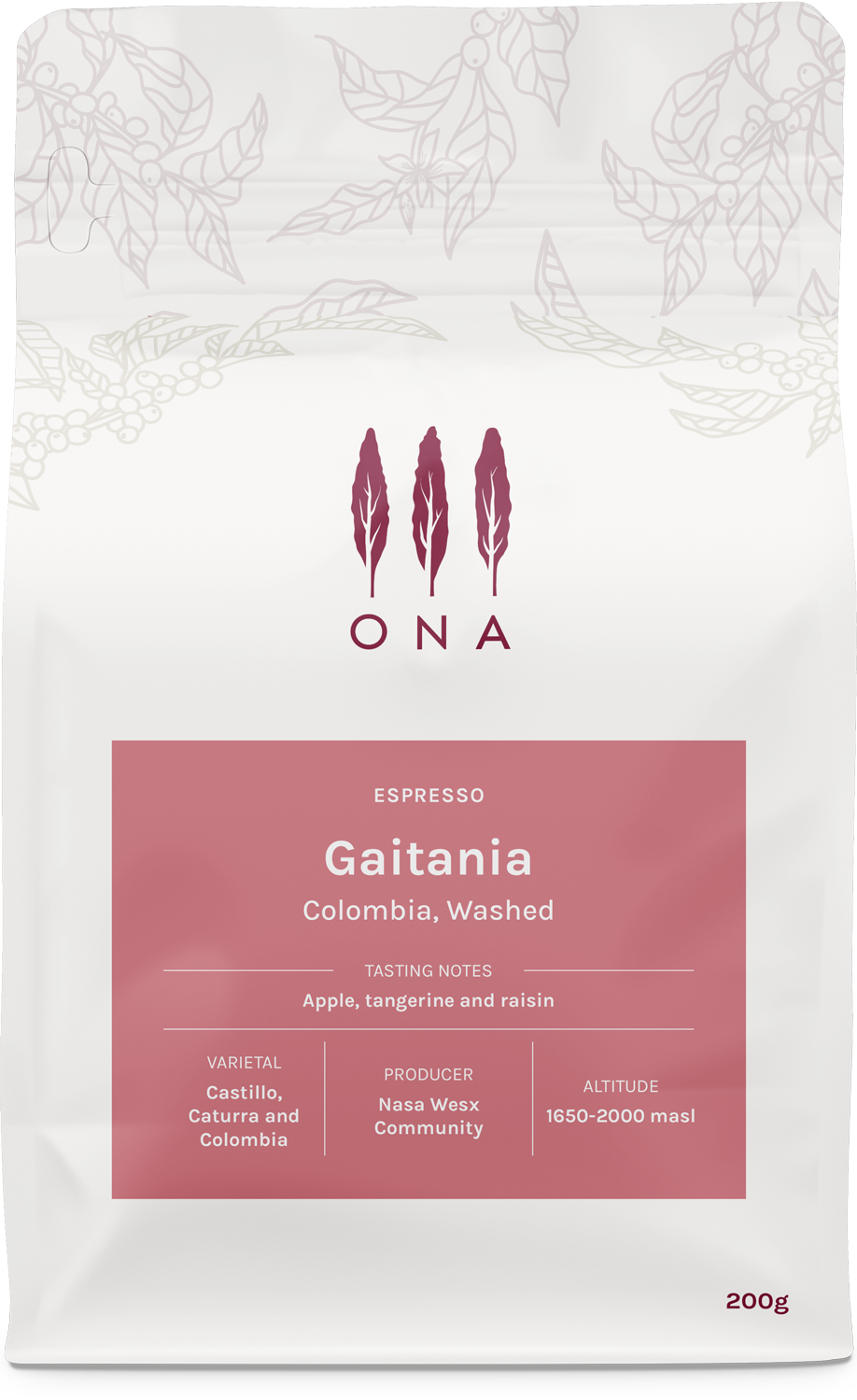 Gaitania, Colombia, Washed