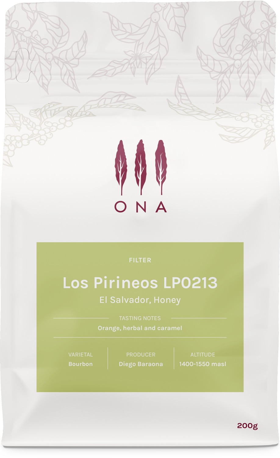 Los Pirineos LP0213, El Salvador, Honey