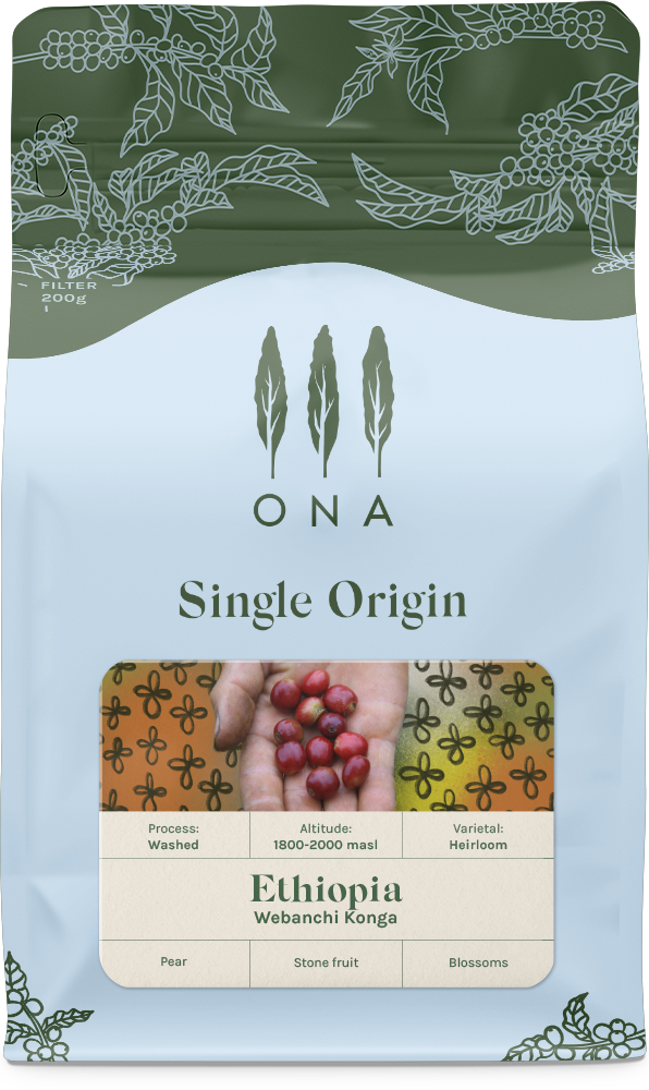 Ethiopia Webanchi Konga, Washed Heirloom