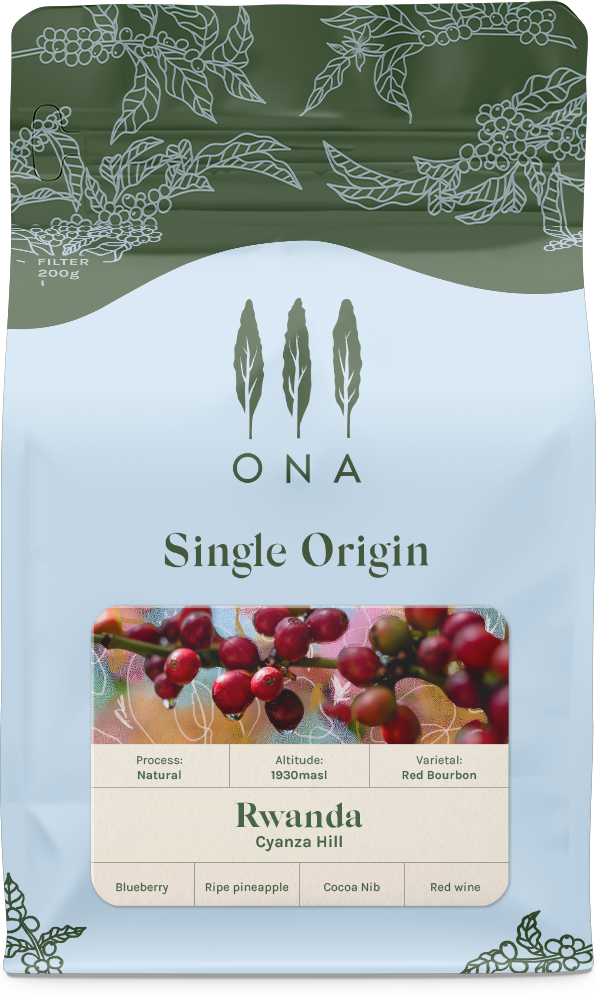 Rwanda, Cyanza Hill, Natural, Red Bourbon