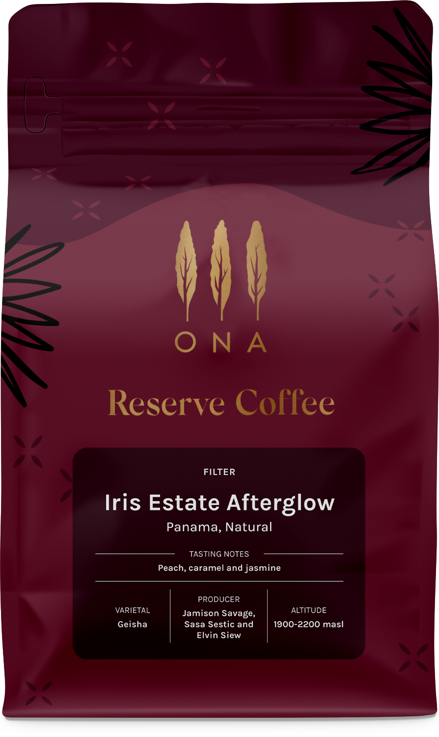 Iris Estate Afterglow, Panama, Natural