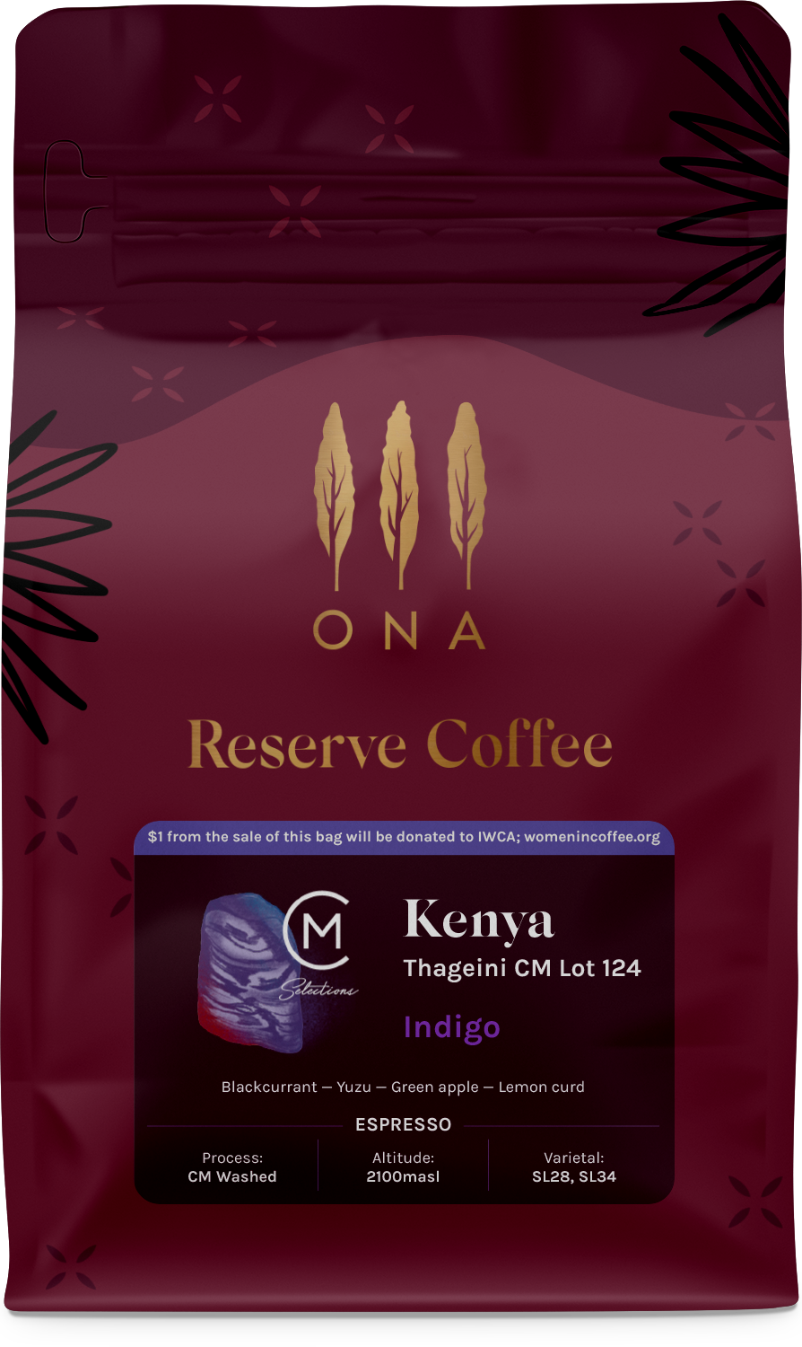 Kenya, Thagieni Indigo Lot 124, CM Washed