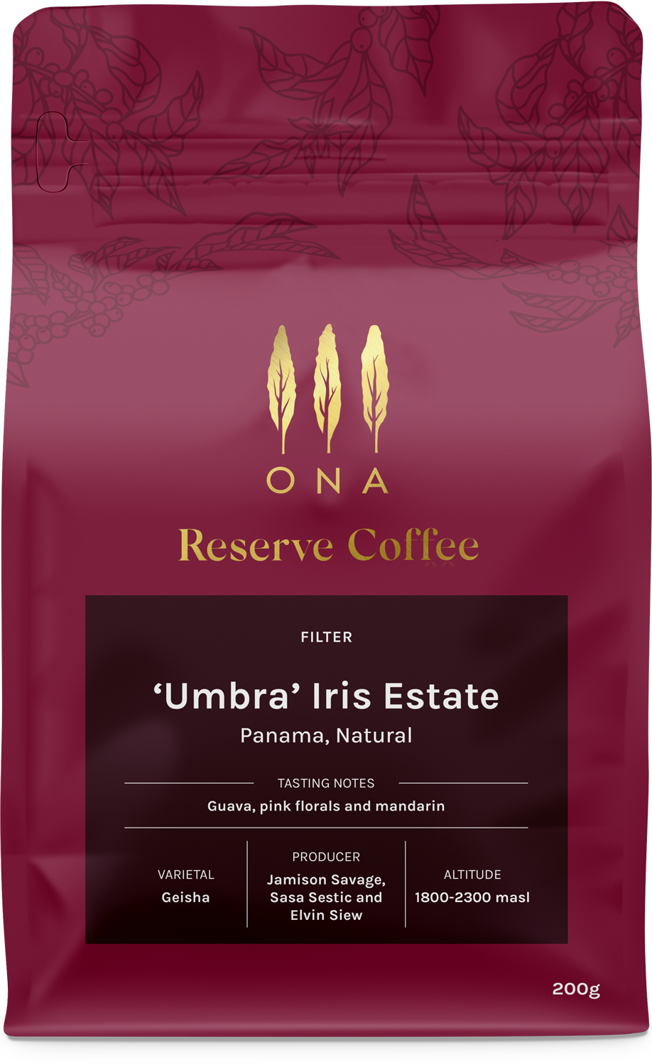 'Umbra' Iris Estate, Panama, Natural