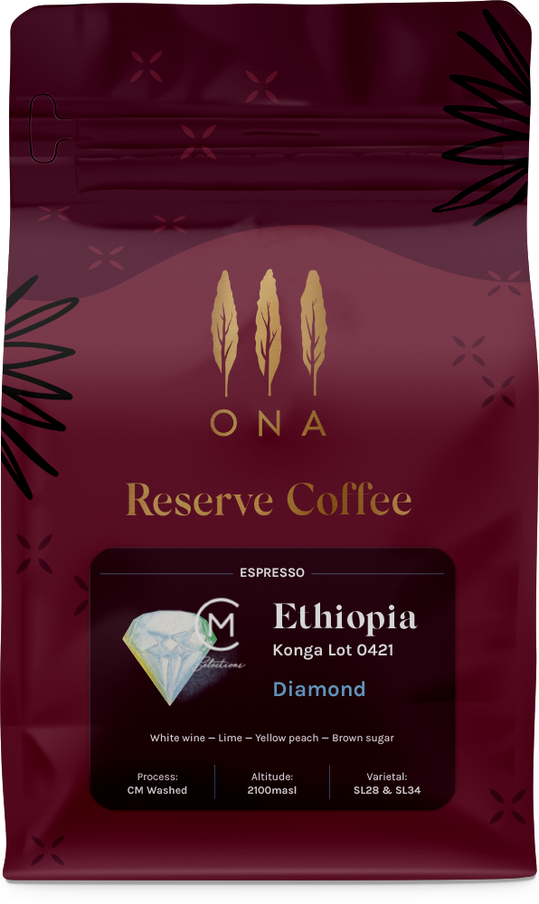 Ethiopia Diamond Konga Lot 0421, CM Washed