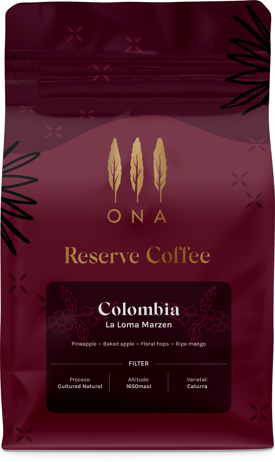 Colombia La Loma, Cultured Natural Caturra