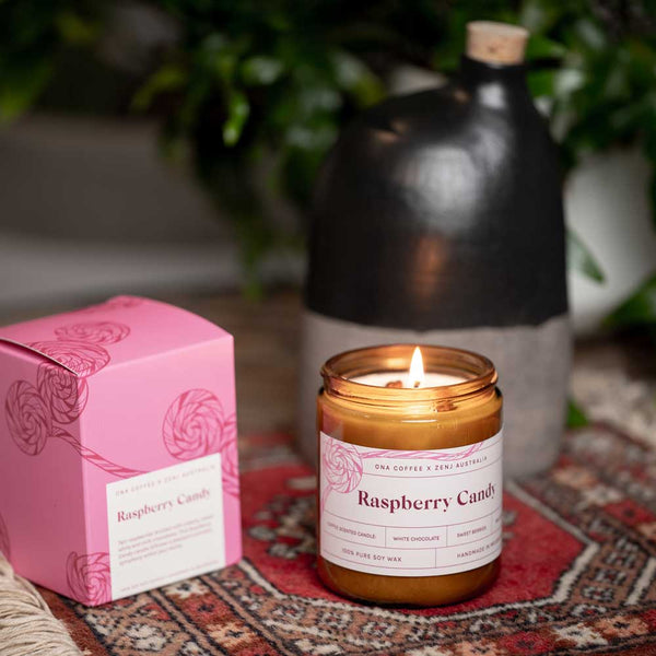 Raspberry Candy Candle