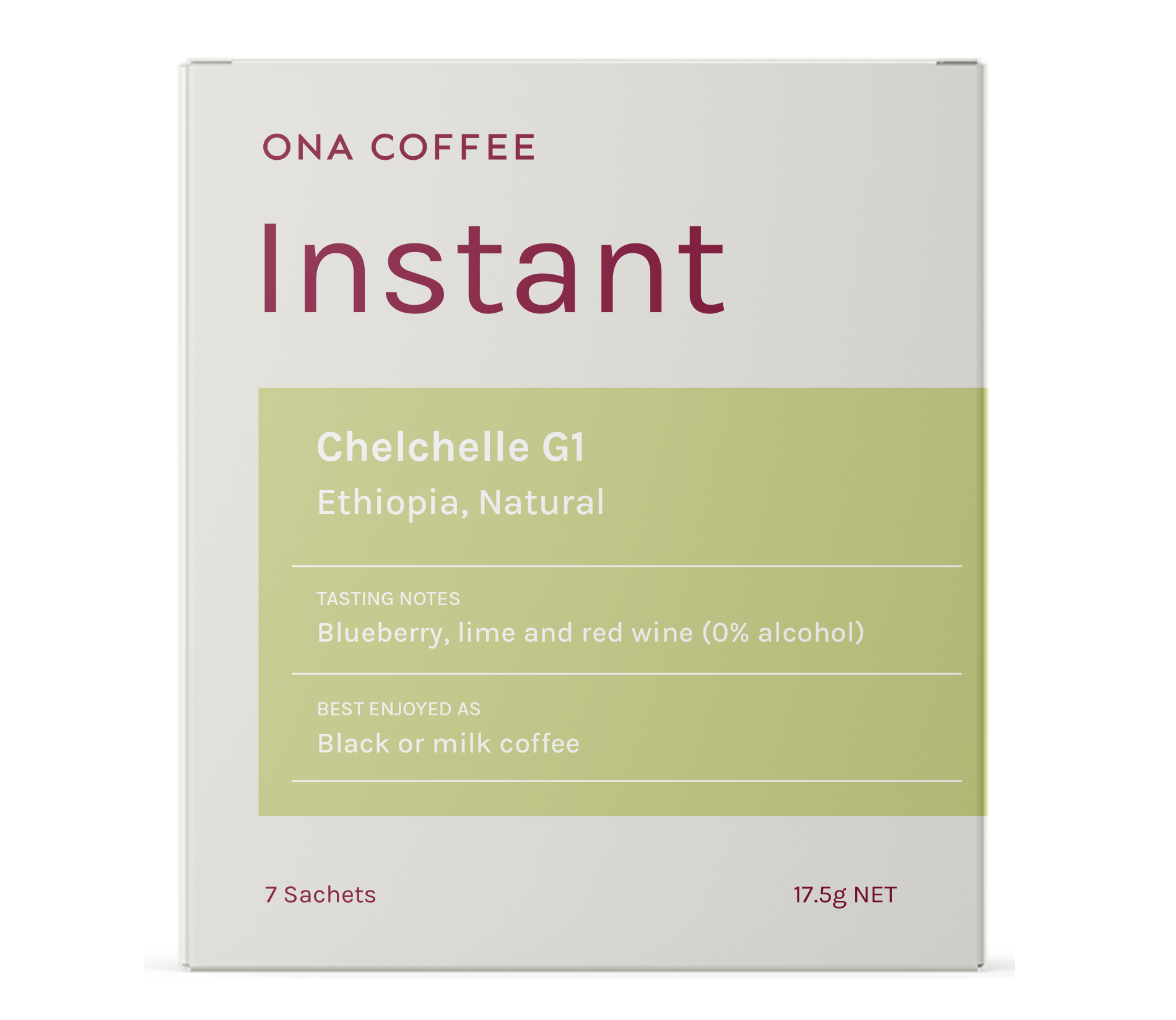 Instant Coffee - Chelchelle G1, Ethiopia, Natural