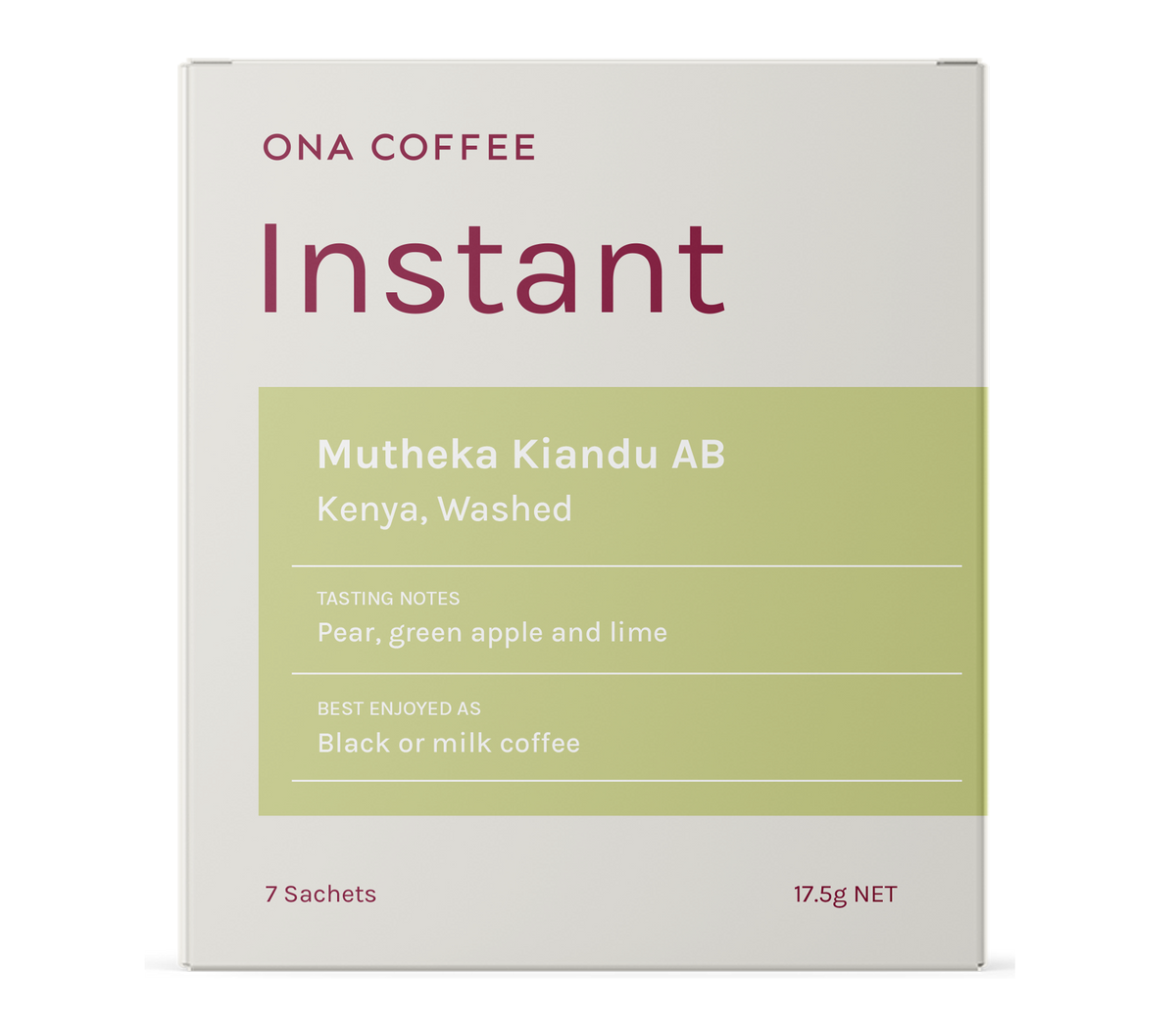 Instant Coffee - Mutheka Kiandu AB, Kenya, Washed