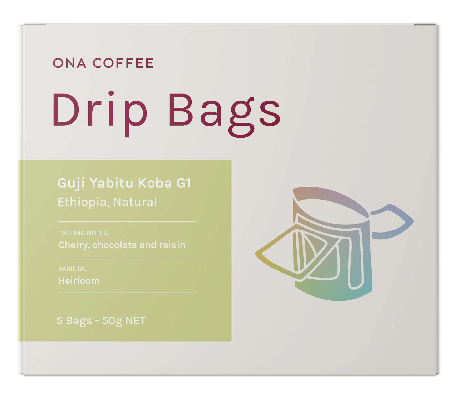 Filter Drip Bags - Guji Yabitu Koba G1, Ethiopia, Natural