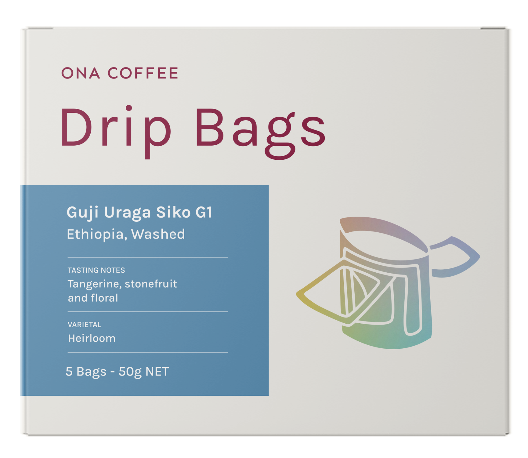 Filter Drip Bag Box - Guji Uraga Siko G1, Ethiopia, Washed