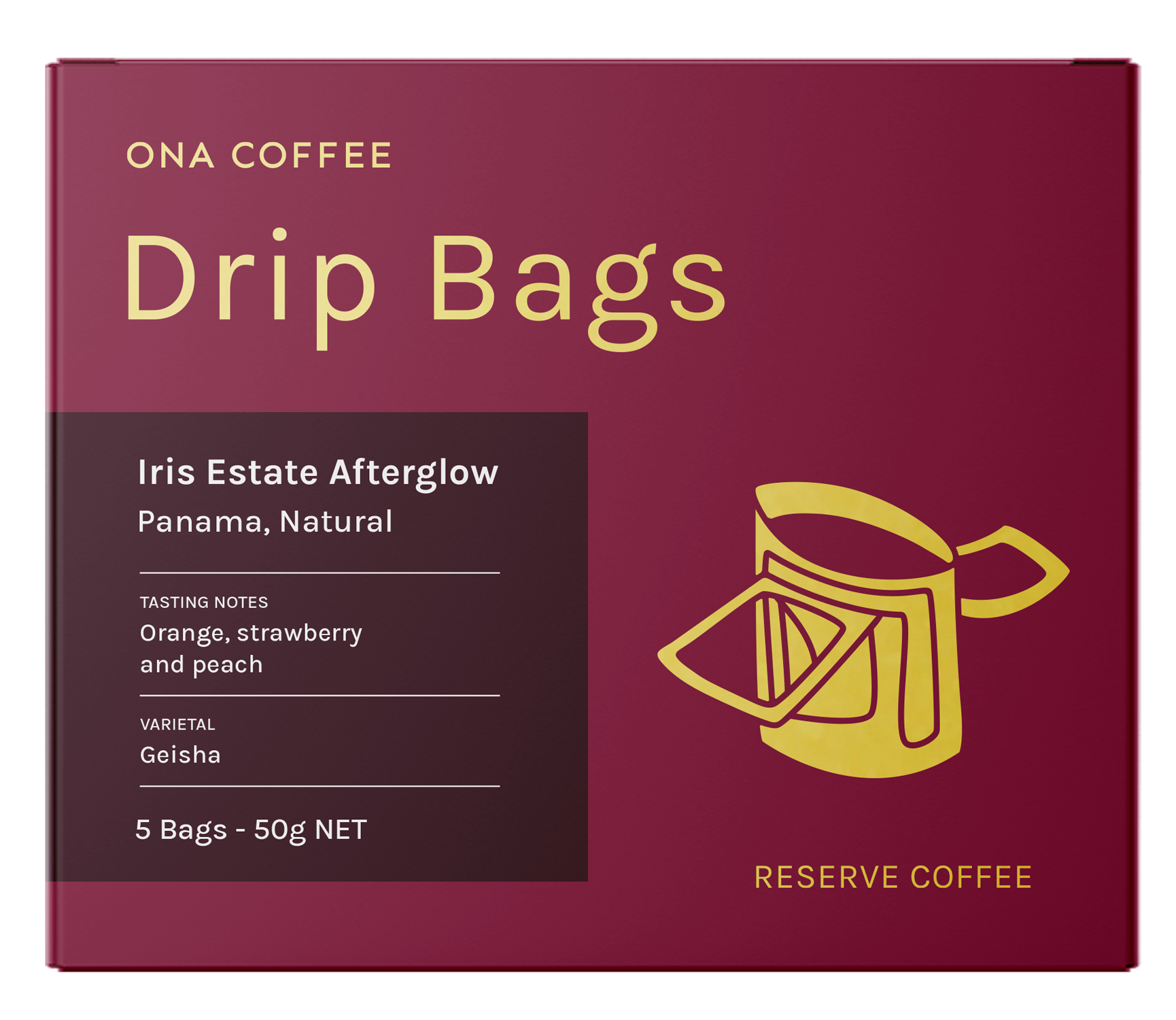 Drip Bags - Iris Estate Afterglow, Panama, Natural