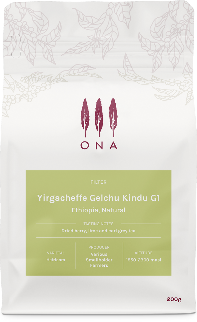 Yirgacheffe Gelchu Kindu G1, Ethiopia, Natural
