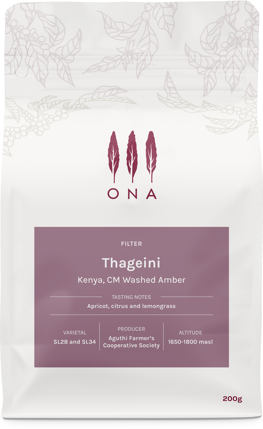 Thageini, Kenya, CM Washed Amber