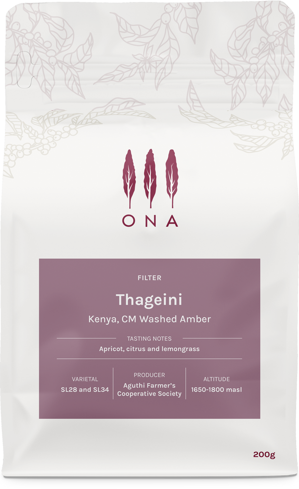 Thageini, Kenya, CM Washed Amber