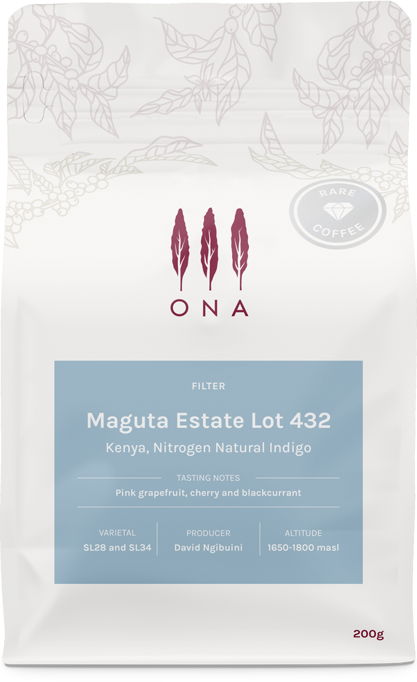Maguta Estate Lot 432, Kenya, Nitrogen Natural Indigo