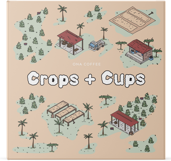 Crops + Cups board game box