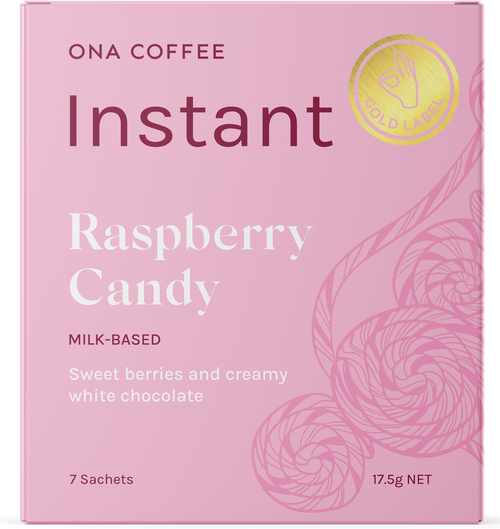 Instant Coffee - Raspberry Candy - box of 7 sachets