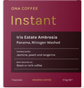 Reserve Instant Coffee - Iris Estate Ambrosia, Panama, Nitrogen Washed - box of 7 sachets