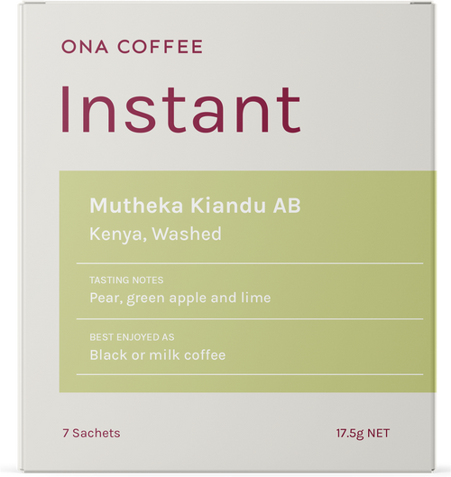 Instant Coffee - Mutheka Kiandu AB, Kenya, Washed - box of 7 sachets
