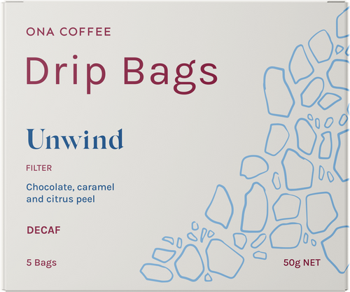 Filter Drip Bags - Unwind - retail box of 5 drip bags