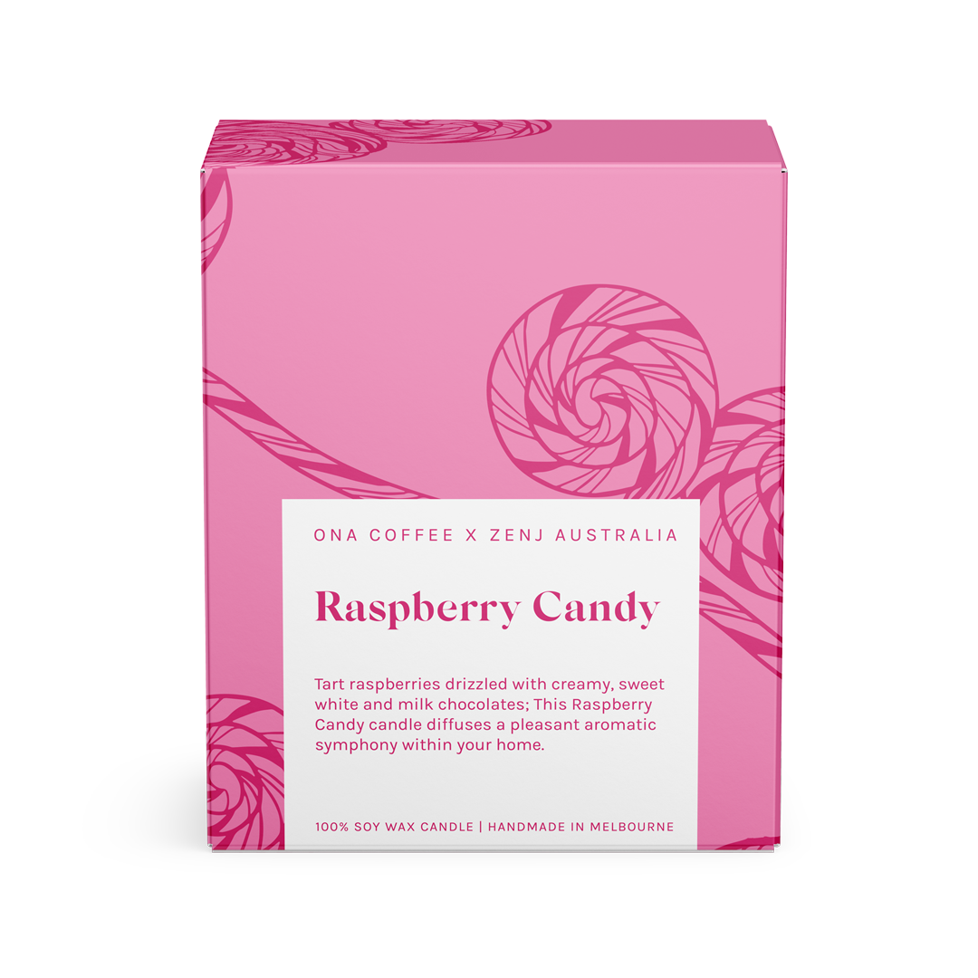 Raspberry Candy Candle