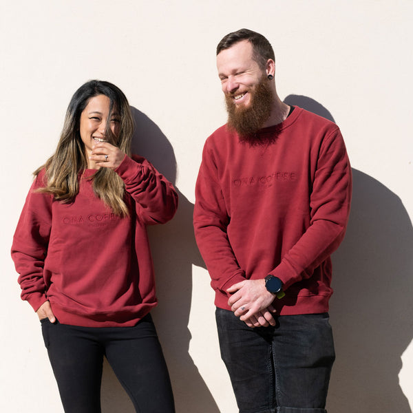 Burgundy Jumper ONA EST. 2008